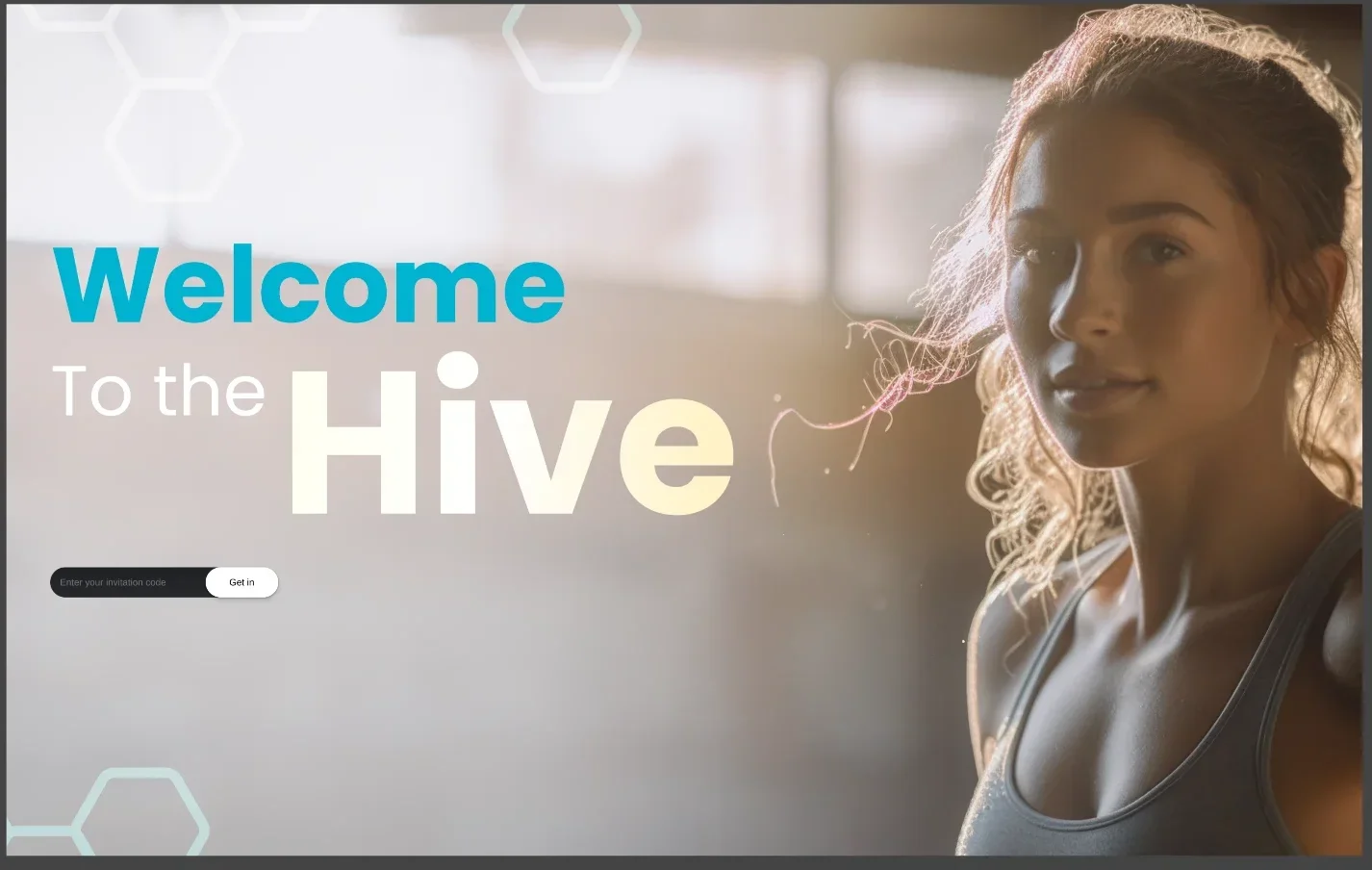 Welcome to the Hive mobile onboarding screen