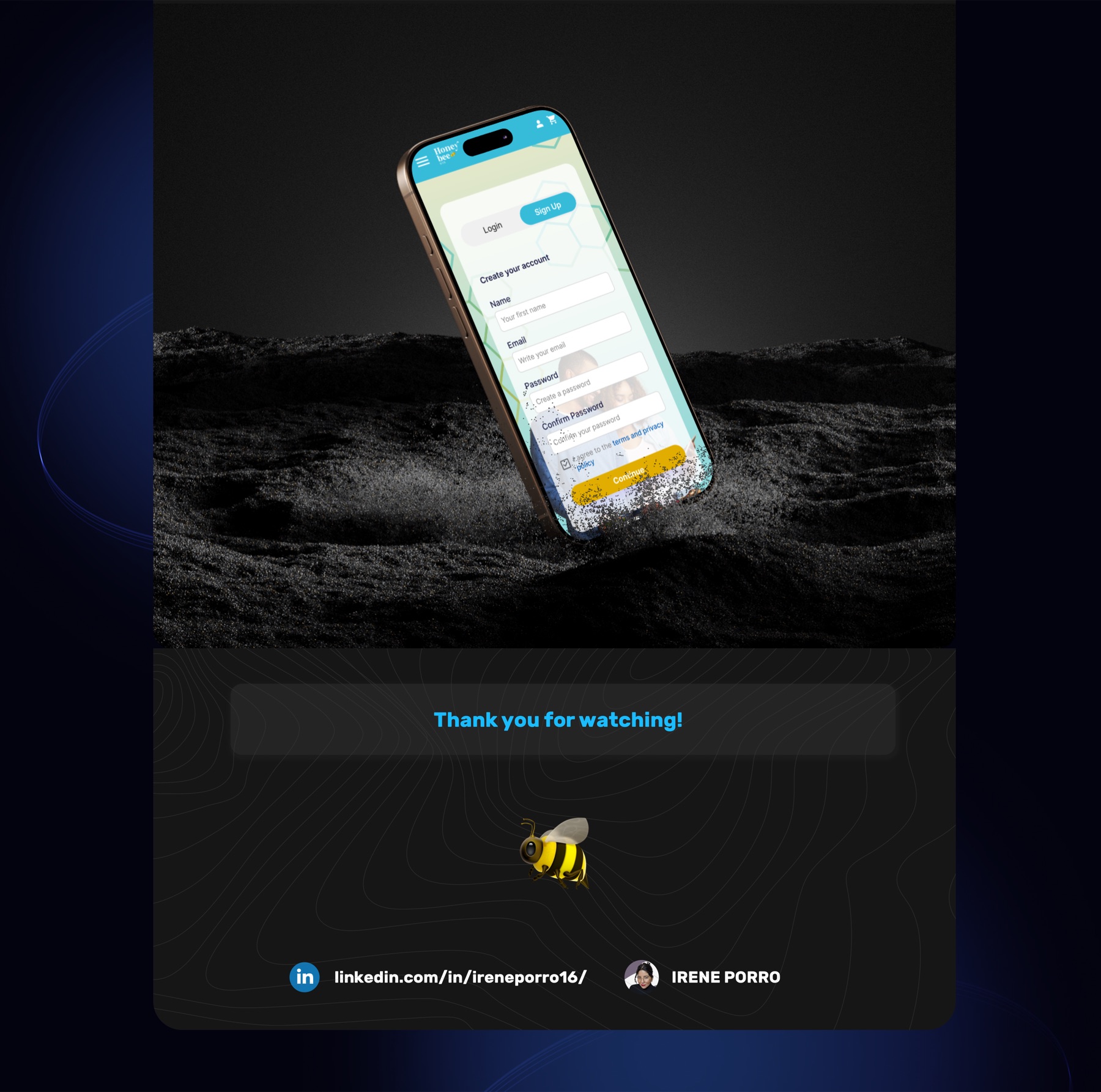 Honeybee Health final responsive landing page views