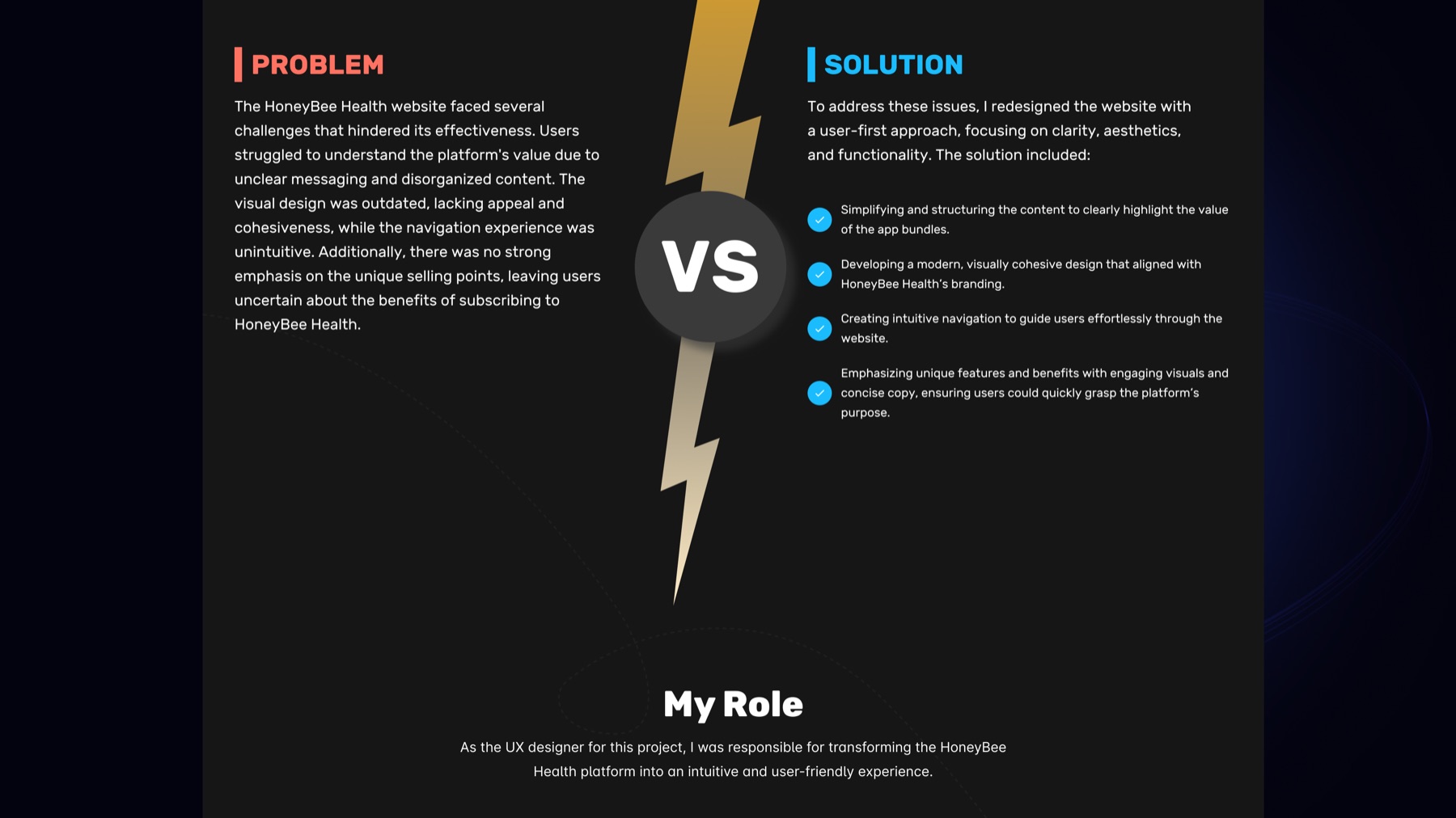 Honeybee Health redesign strategy