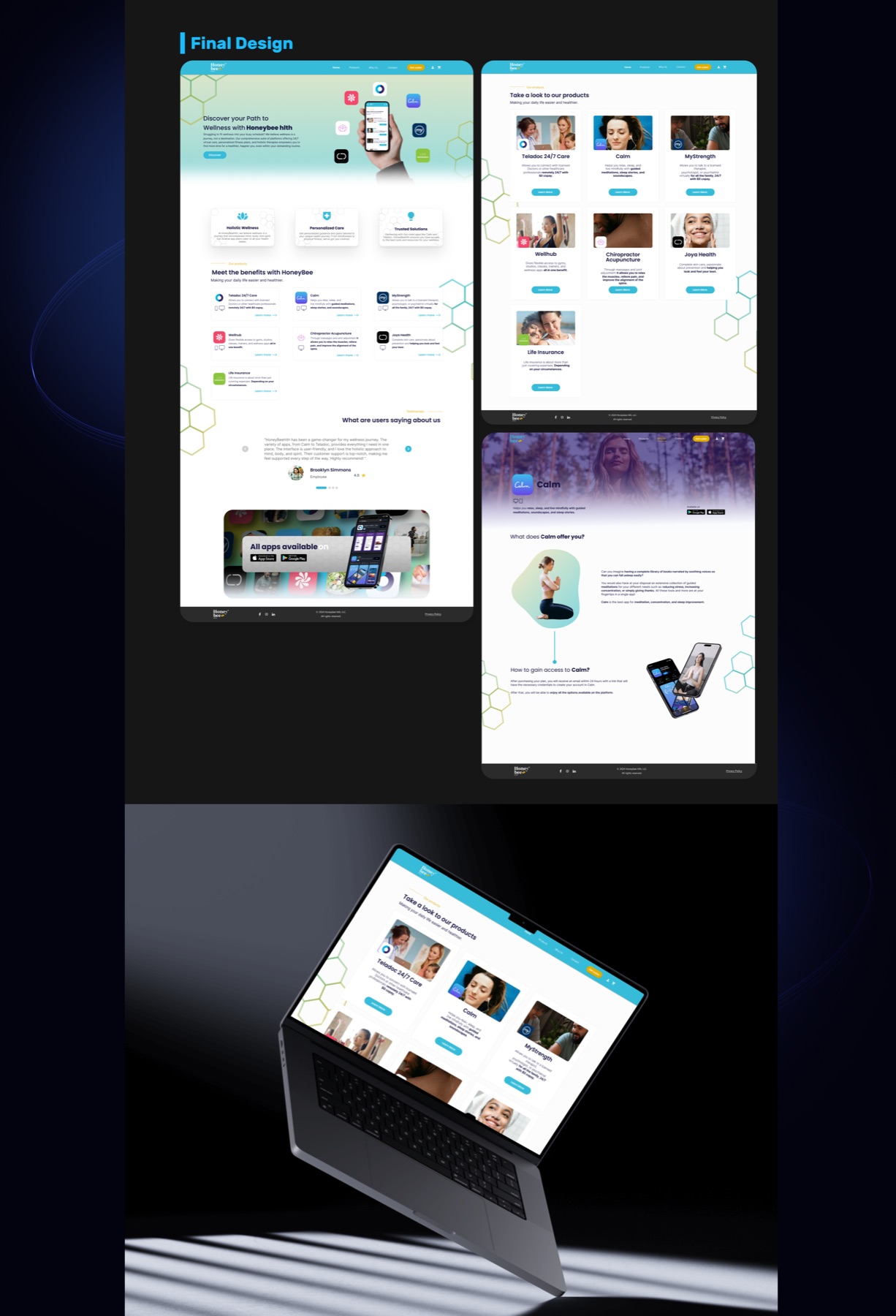 Honeybee Health final case study board